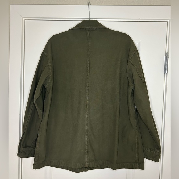 ZARA Army Green Cargo Utility Jacket - Size XL Women’s - Picture 3 of 4